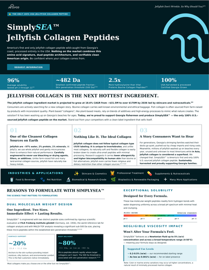 SimplySEA™ Jellyfish Collagen Peptides R&D Sample (Powder Form)